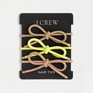 jcrew elastic bow hair-tie pack
